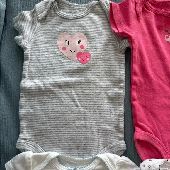 🛎️ Clearance Carter’s Baby Bodysuit 6 Pieces Size 3 Months - Picture 2 of 10